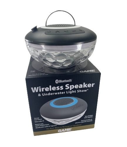 GAME, Floating Wireless Speaker & Underwater Light Show - With Speaker and Bluetooth